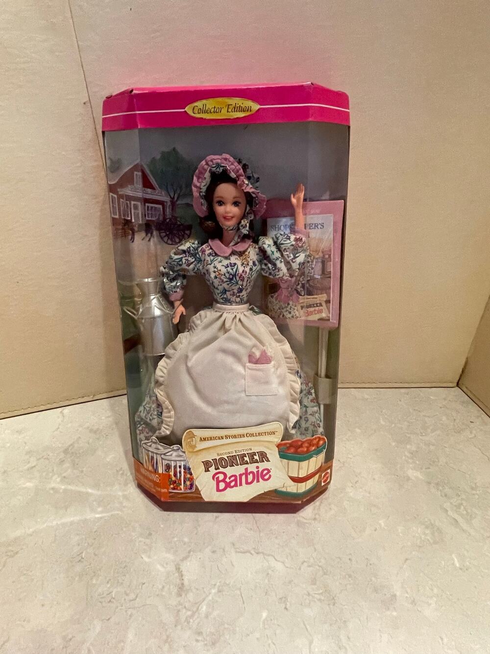 Vintage Barbie pioneer Barbie 2nd edition, American stories collection 1995 NOS